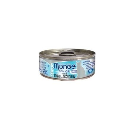 Monge & C. Monge Natural Quality Gatto Monge Jelly Filetti Di Tonno/acciughine Senior 80 G