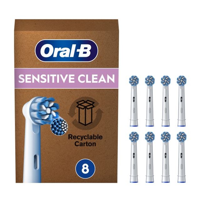 Procter & Gamble Oralb Power Refill Eb60 Sensitive 8 Pezzi