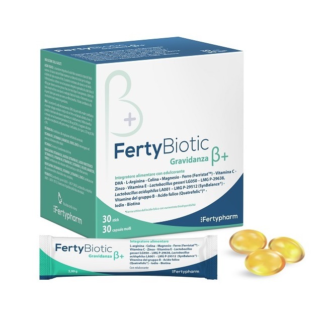 Biocure Fertybiotic Gravidanza Beta+ 30 Stick + 30 Capsule