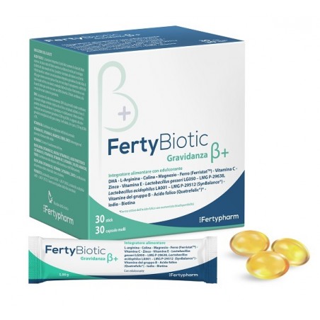 Biocure Fertybiotic Gravidanza Beta+ 30 Stick + 30 Capsule