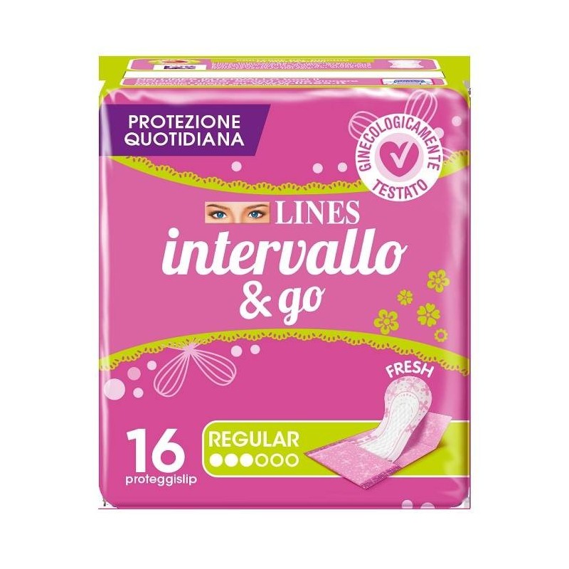 Fater Proteggislip Lines Intervallo Fresh&go Ripiegati 16 Pezzi