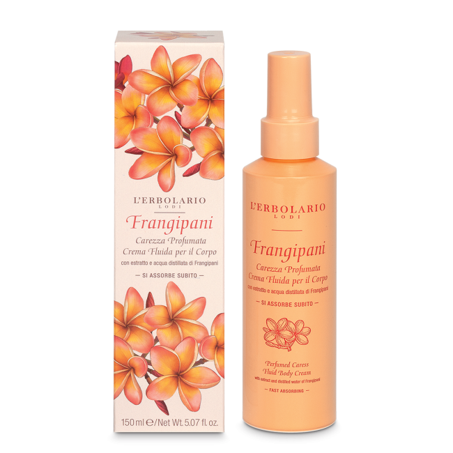 L'Erbolario Frangipani Crema Fluida Corpo Carezza Profumata  150 ml