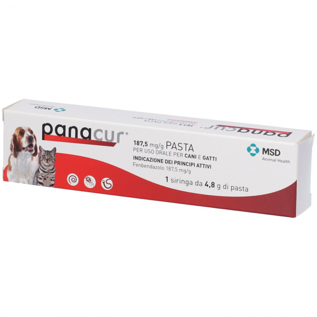 Msd Animal Health Panacur 187,5 Mg/g Pasta Per Uso Orale Per Cani E Gatti