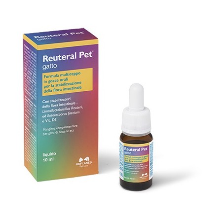 Nbf Lanes Reuteral Pet Gatto Gocce 10 Ml