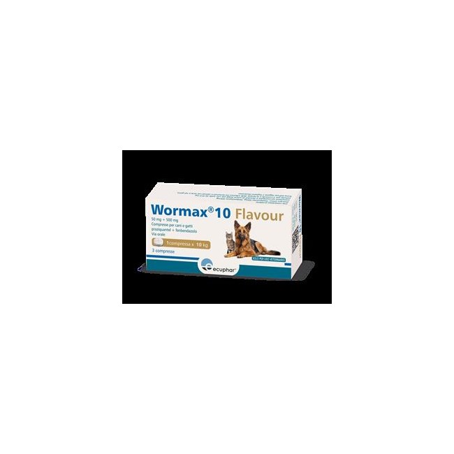 Loxavet Pharma Gmbh Wormax 10 Flavour 50 Mg + 500 Mg Compresse Per Cani E Gatti