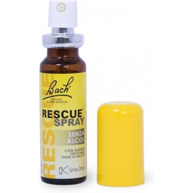 Rescue Remedy Spray Originale senza Alcol Fiori di Bach per Ansia, Stress e Panico 20 ml