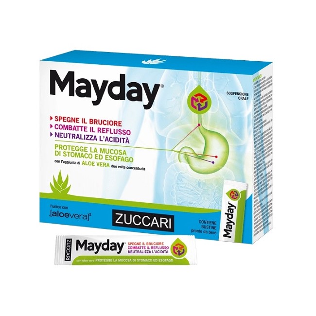 Zuccari Mayday Sospensione Per Uso Orale Alla Menta 24 Bustine 10 Ml