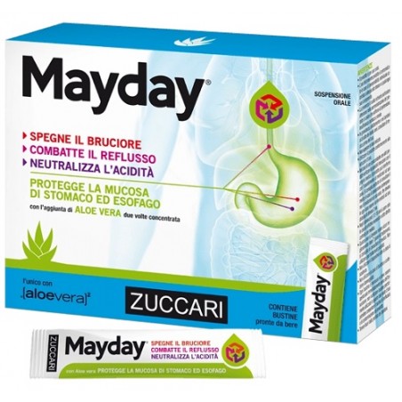 Zuccari Mayday Sospensione Per Uso Orale Alla Menta 24 Bustine 10 Ml