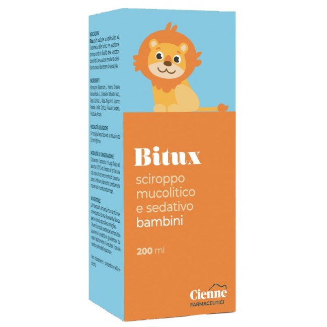 Cienne Distribuzione Bitux Sciroppo Mucolitico E Sedativo Bambini 200 Ml