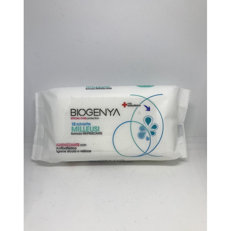 Diva International Biogenya Fresh Hygiene Protection 12 Salviette Milleusi Rinfrescante Igienizzante