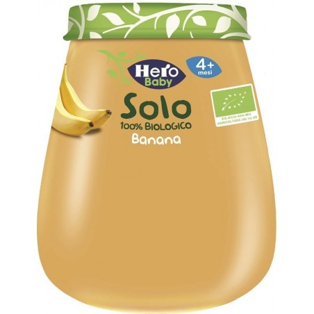 Fater Hero Solo Omogeneizzato Banana 100% Bio 120 G