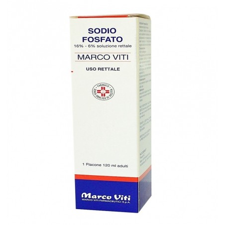 Sodio Fosfato Soluzione Rettale Lassativa per Stitichezza 120 ml Marco Viti