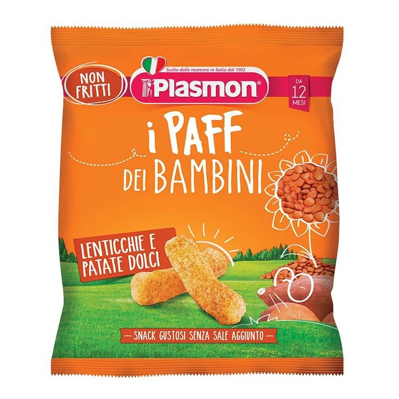 Plasmon Dry Snack Paff Lenticchie-patata Dolce 15 G