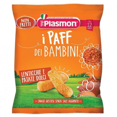 Plasmon Dry Snack Paff Lenticchie-patata Dolce 15 G