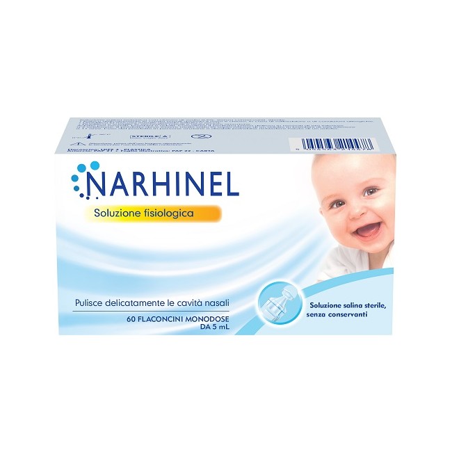 Haleon Soluzione Fisiologica Per Aspiratore Nasale Narhinel 60 Flaconcini Da 5 Ml