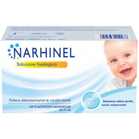 Haleon Soluzione Fisiologica Per Aspiratore Nasale Narhinel 60 Flaconcini Da 5 Ml