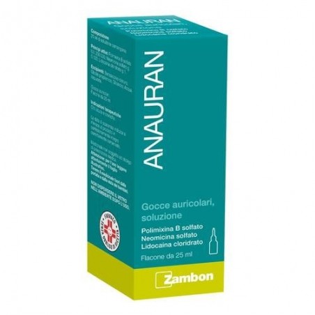 Anauran Gocce Auricolari Farmaco per Otiti 25 ml