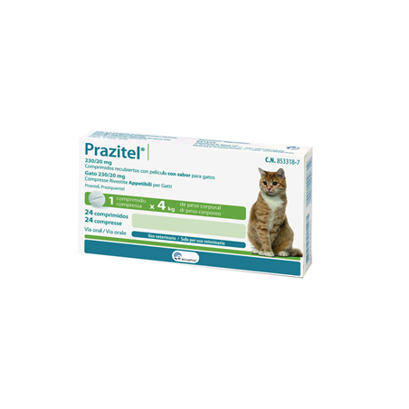 Ecuphar Prazitel Gatto 230/20 Mg Compresse Rivestite Con Film Appetibili Per Gatti