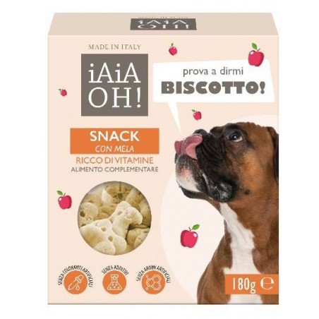 Iaiaoh Biscotto Snack alla Mela  per Cane 180 g