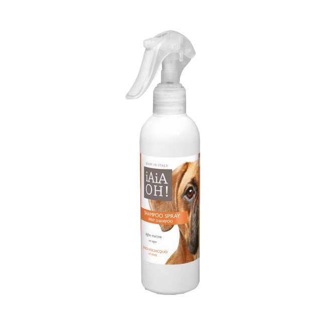 Iaiaoh Cane Shampoo Spray Senza Risciacquo per Pelo e Zampe 250 ml