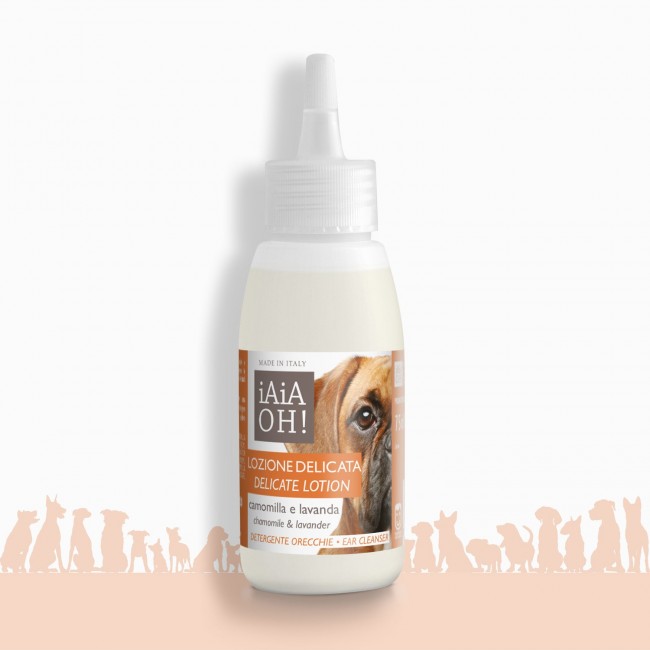 Iaiaoh Lozione Delicata Detergente Orecchie per Cane 75 ml