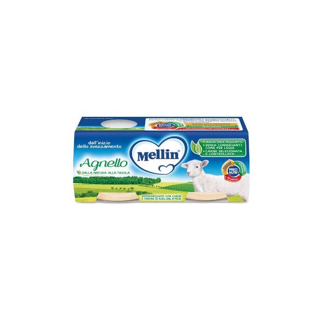 Danone Mellin Omogeneizzato Agnello 2 Pezzi X 80 G