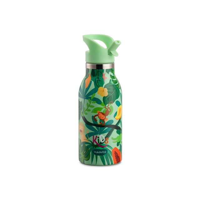 Neavita Kids Bottiglia Thermos Verde per Bambini 400 ml