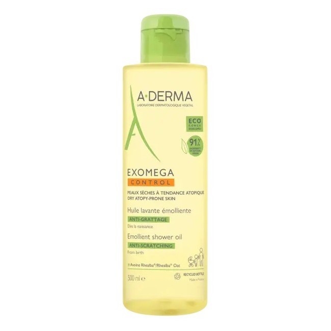 A-derma Exomega Control Olio Lavante Emolliente Ricarica 500 Ml