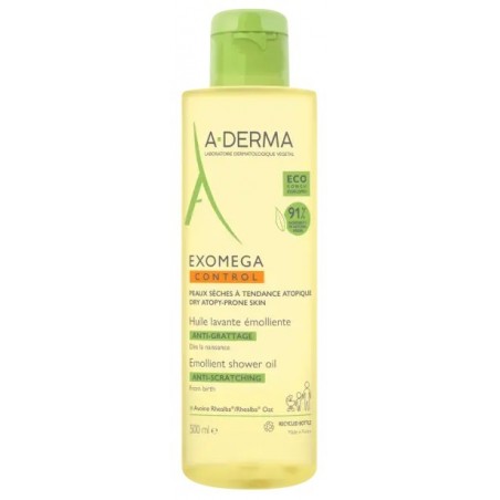 A-derma Exomega Control Olio Lavante Emolliente Ricarica 500 Ml