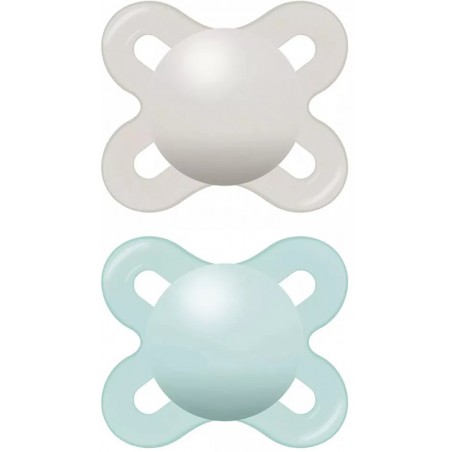 Mam Baby Mam Succhietto Original Start 0-2 Mesi Silicone Neutro 2 Pezzi