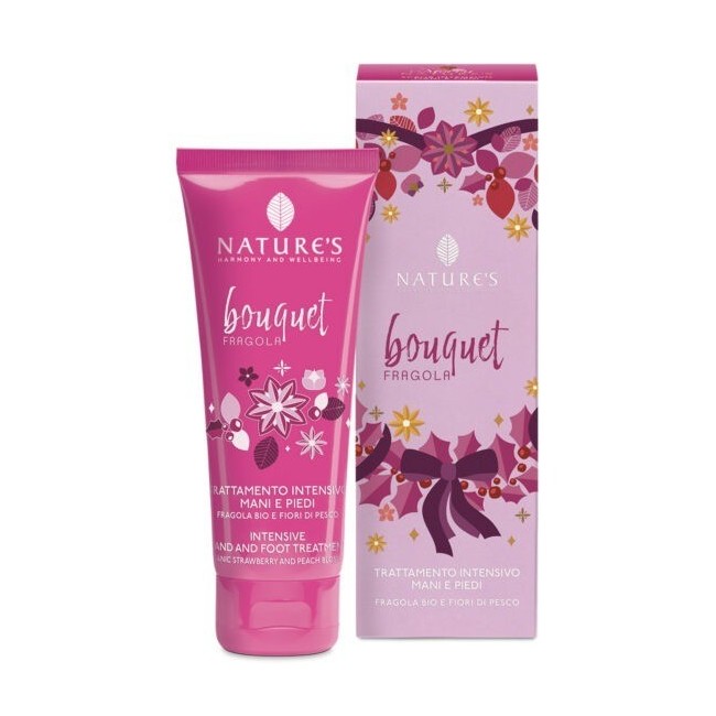 Nature's Trattamento Intensivo Mani Piedi Bouquet Fragola Edizione Limitata 75 ml