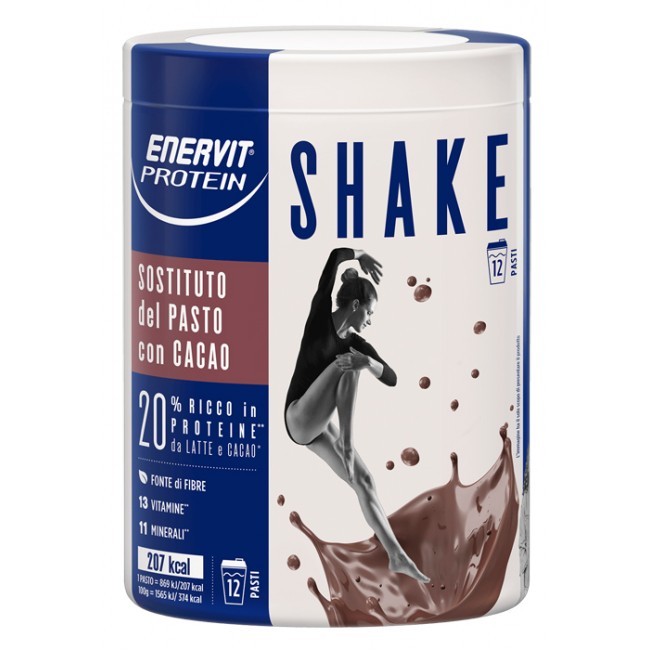 Enervit Protein Shake Cacao Sostituto del Pasto Barattolo da 420 grammi