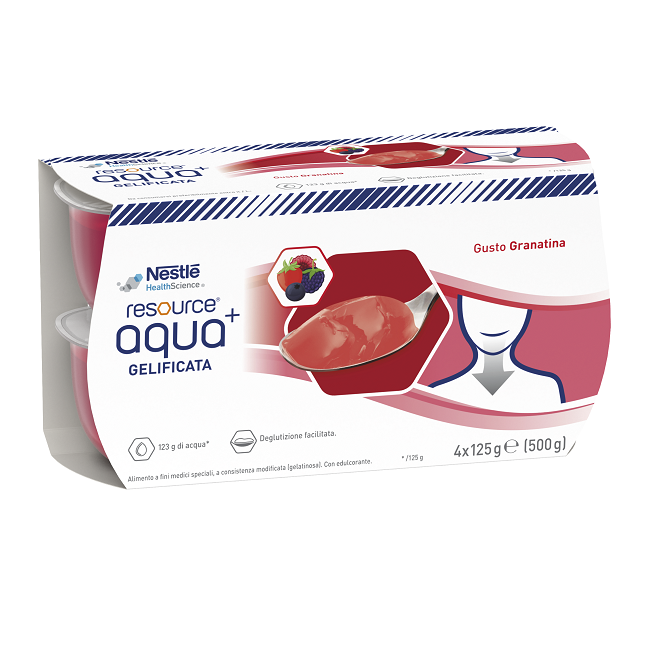 Nestlè Resource Aqua Acqua Gelificata+grenada Cup 6 4x125 G