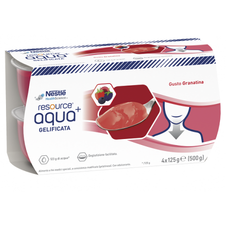 Nestlè Resource Aqua Acqua Gelificata+grenada Cup 6 4x125 G