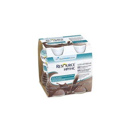 Nestlè Resource Hp/hc Cioccolato 4 Bottiglie 200 Ml