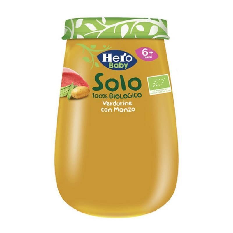 Fater Hero Solo Omogeneizzato Verdurine Con Manzo 100% Bio 190 G