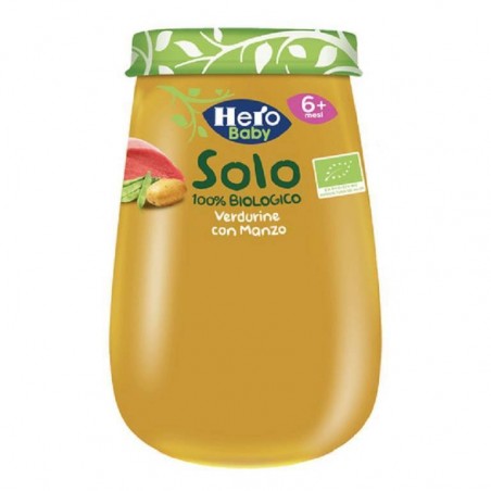 Fater Hero Solo Omogeneizzato Verdurine Con Manzo 100% Bio 190 G