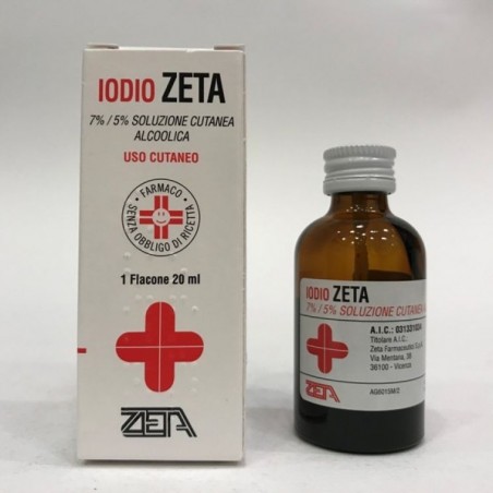 Iodio Zeta Soluzione Cutanea Disinfettante per Cute Integra 20 ml