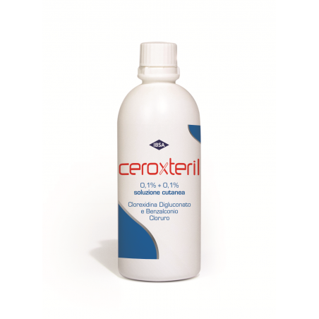 Ceroxteril Soluzione Cutanea Disinfettante per Ferite, Piaghe e Bruciature 100 ml