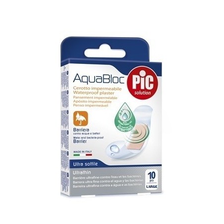 Pikdare Cerotto Pic Aquabloc 25x72mm Antibatterico 10 Pezzi