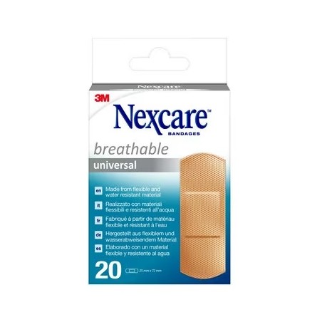 3m Italia Cerotto Preparato 3m Nexcare Universal N0320ns-0 19x72mm 20 Pezzi