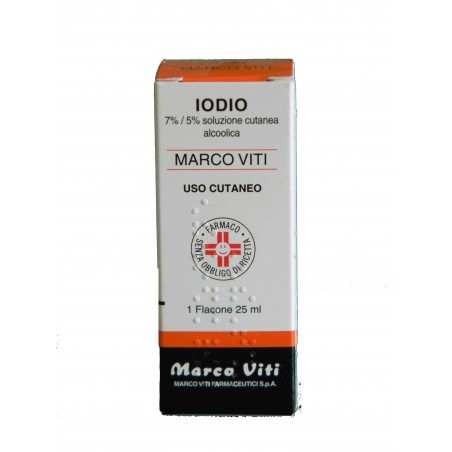 Marco Viti Iodio Soluzione Cutanea Alcolica Disinfettante  per cute integra 25 ml