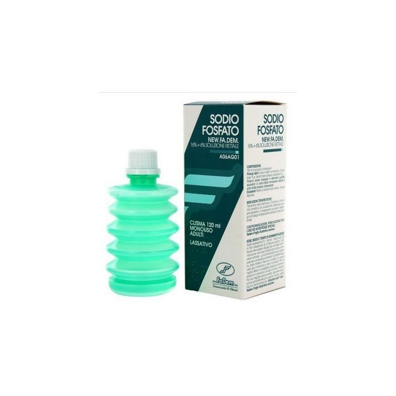 Clistere Sodio Fosfato Soluzione Rettale Lassativa 120 ml New Fadem