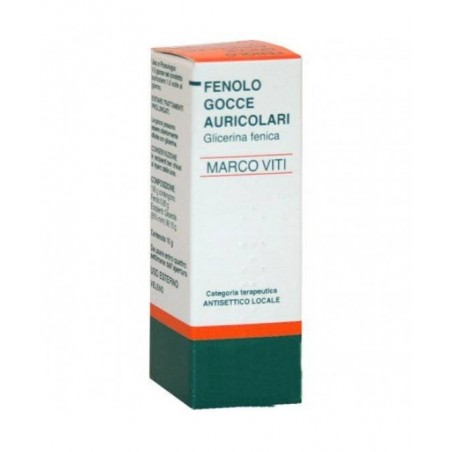 Marco Viti Fenolo 1% Gocce Auricolari 10 g Antisettiche del dotto auricolare