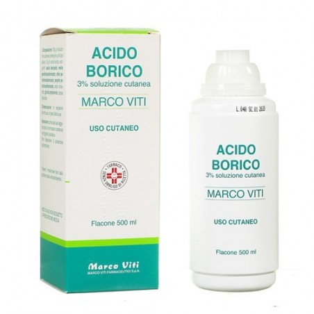 Acido Borico 3% Soluzione Cutanea Disinfettante 500 ml Marco Viti