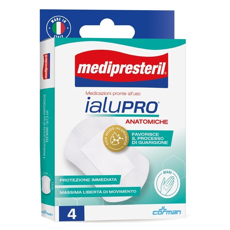 Corman Medipresteril Ialupro Mani 5x7,5 Cm 4 Pezzi