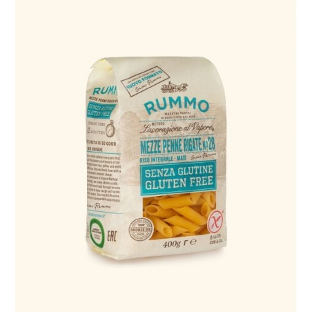 Rummo Mezze Penne Rigate N28 Riso Integrale E Mais 400 G