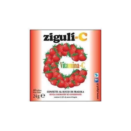 Falqui Prodotti Farmac. Ziguli C Fragola 40 Confetti 24 G