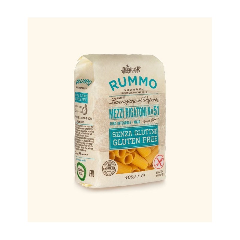 Rummo Mezzi Rigatoni N51 Di Riso Integrale E Mais 400 G