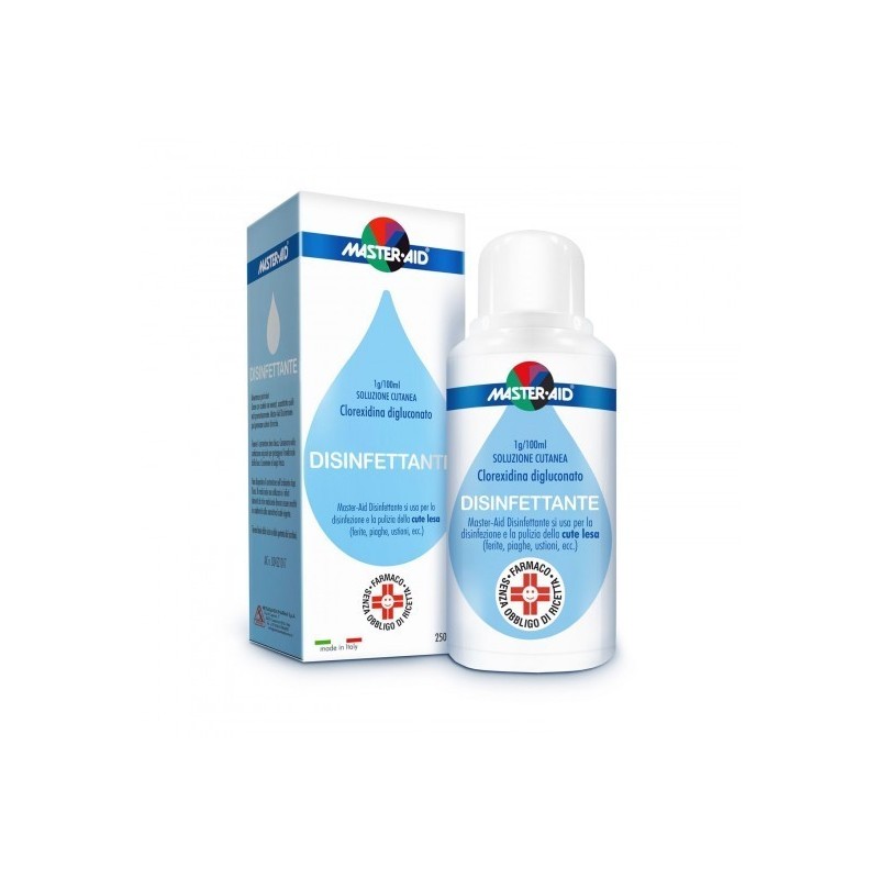 Master-aid Disinfettante 1g/100ml Soluzione Cutanea Clorexidina Digluconato